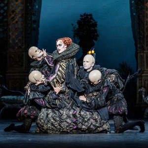 English National Ballet. "Sleeping Beauty". Vadim Muntagirov, Tamara Rojo and Daria Klimentova.